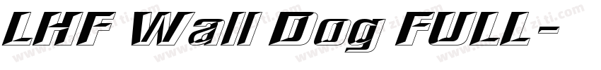 LHF Wall Dog FULL字体转换